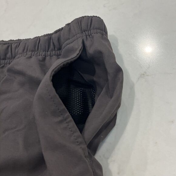 prAna NEW Mens XL x 5"‎ Stretch Zion Pull On Shorts Dark Iron Relaxed Fit Hiking - Picture 5 of 9